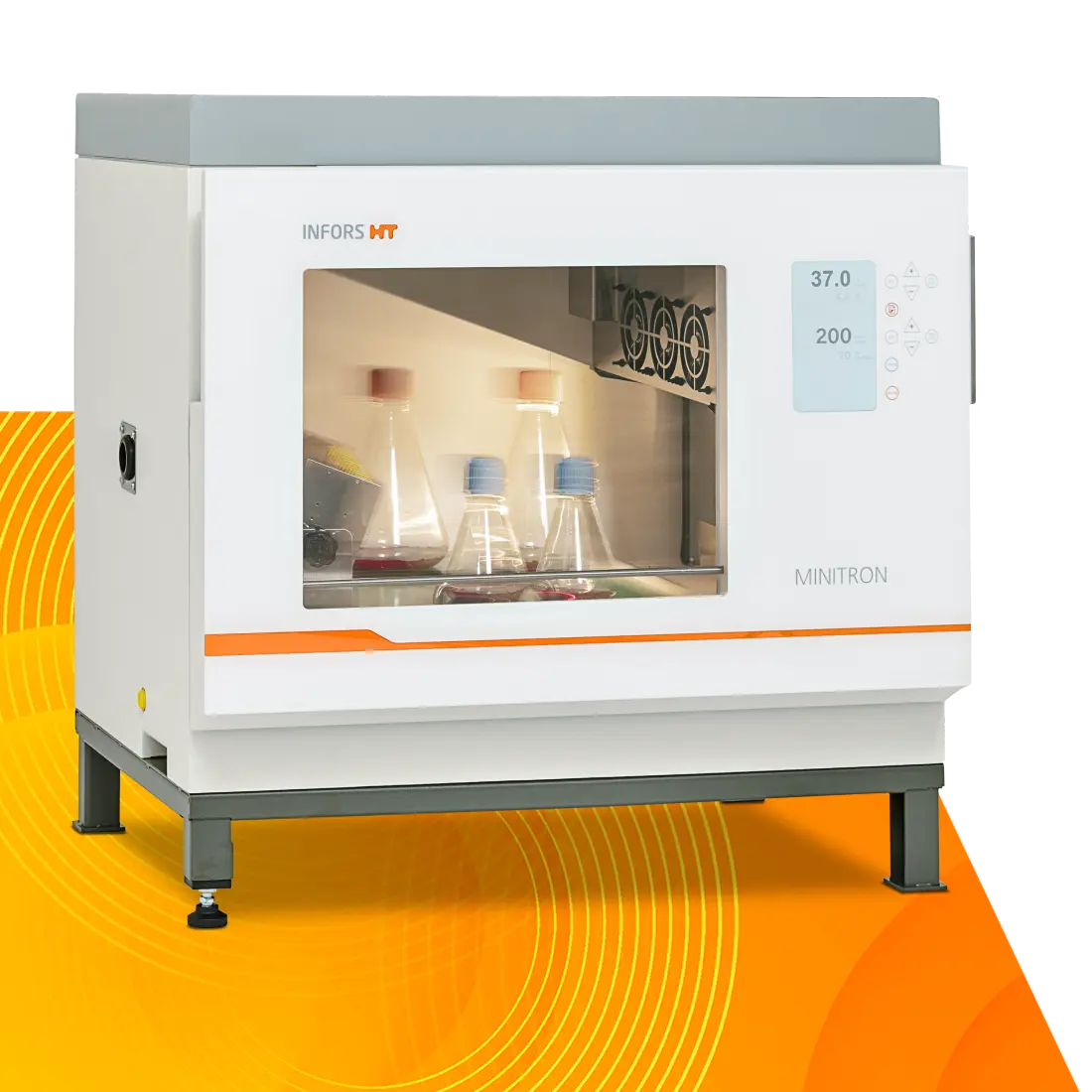 INFORS HT Minitron SE incubator shaker on rubber feet